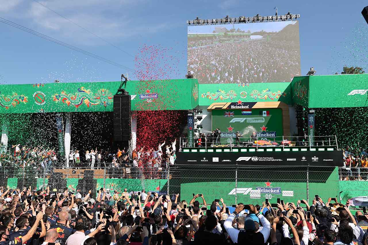 2021年F1第18戦メキシコGP表彰台