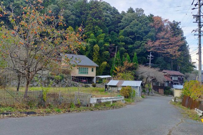 タイム計測を行なうスペシャルステージは、写真のような集落の生活道路も舞台に。普段はのどかな光景が非日常に彩られる。