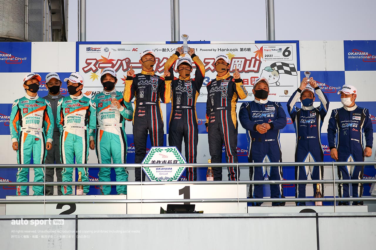 スーパー耐久第6戦岡山　ST-1表彰台