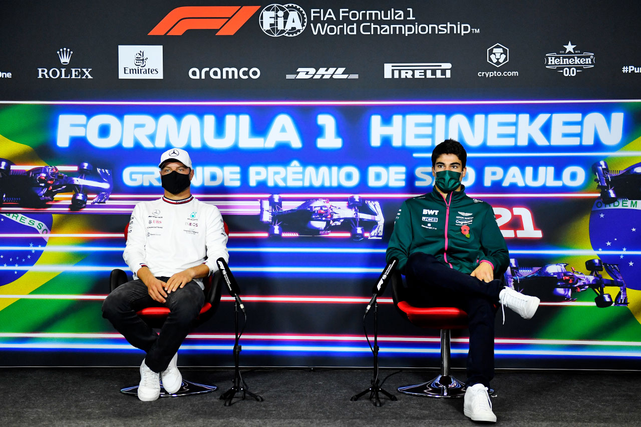 バルテリ・ボッタス（メルセデス）＆ランス・ストロール（アストンマーティン）