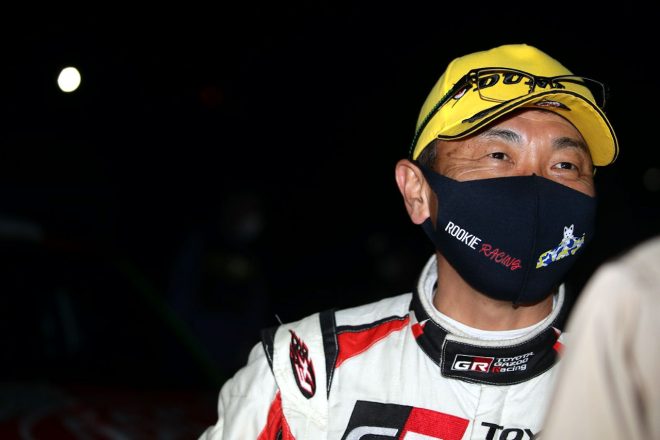 初日を終えてトップにつける勝田範彦。2021年シーズンを通じて進化を果たしたGRヤリスでセントラルラリー優勝を狙う