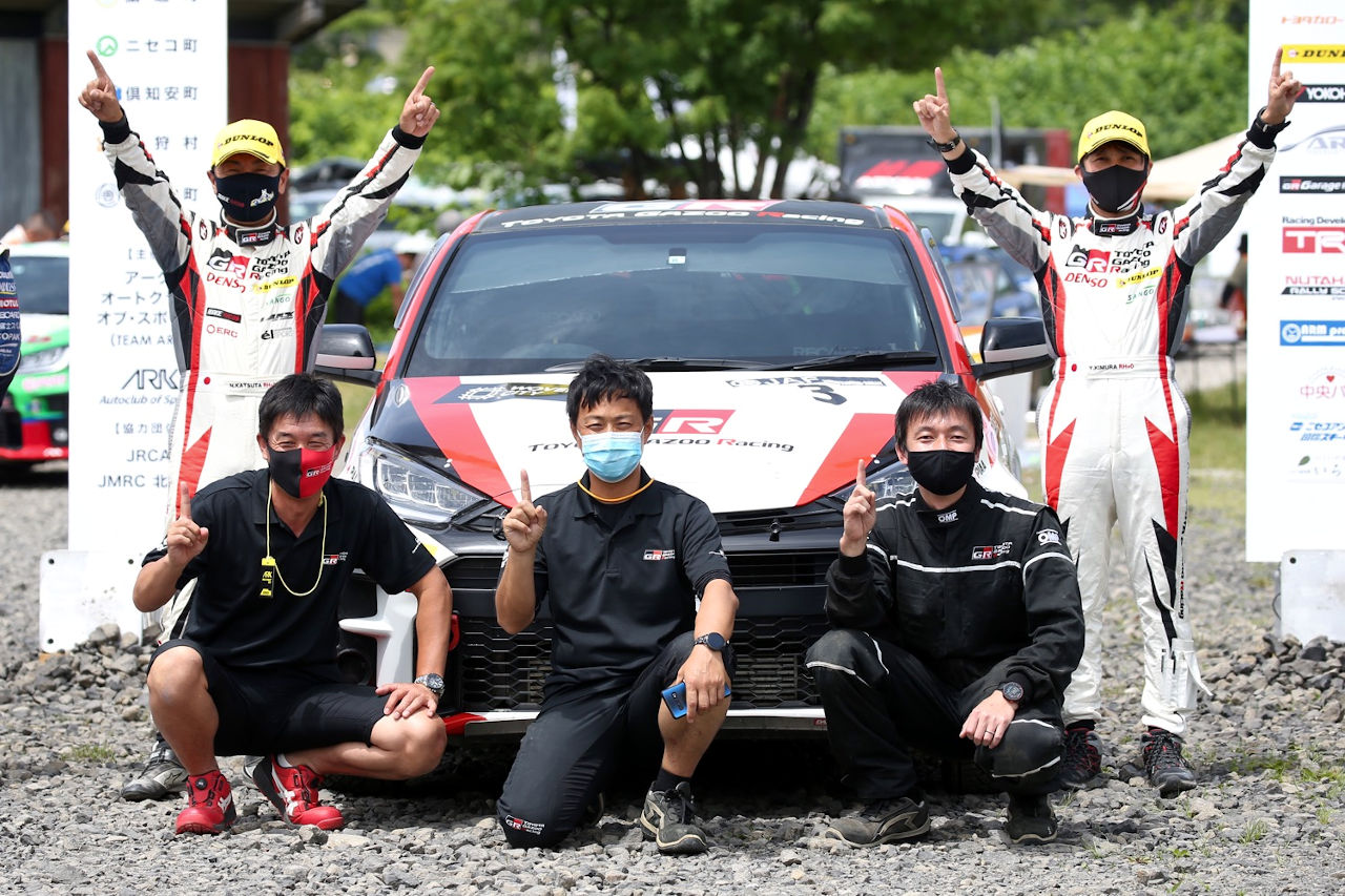 トヨタGRヤリスGR4ラリーの全日本ラリー選手権初優勝となったのは、第7戦のラリー・カムイ（北海道）だった