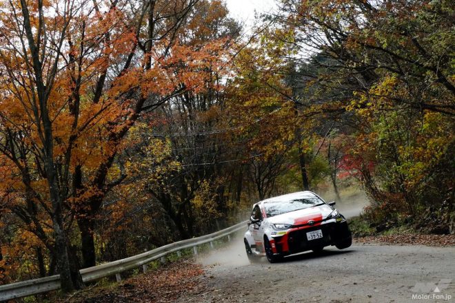 初日のリードを活かして2日目を戦い、最後は3SS連続でベストタイムをマークする強さを見せた勝田範彦（トヨタGRヤリスGR4ラリー）