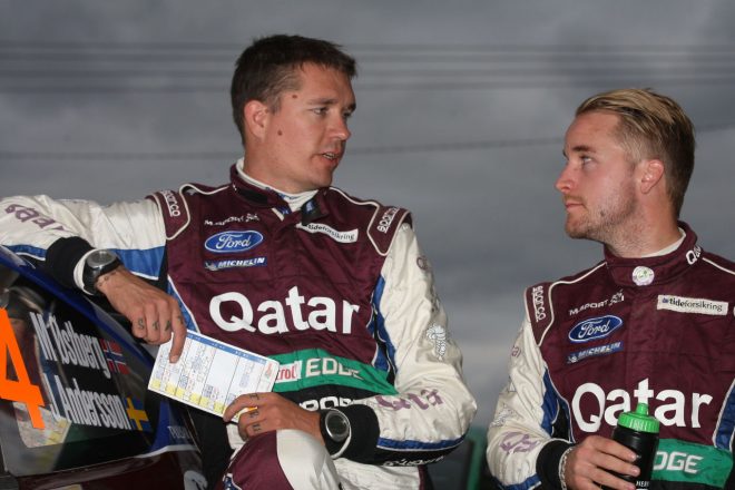 かつてMスポーツ・フォードでマッズ・オストベルグと組んでいたヨナス・アンダーソン（左）