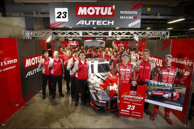 2014年チャンピオンの松田次生／ロニー・クインタレッリ組MOTUL AUTECH GT-R