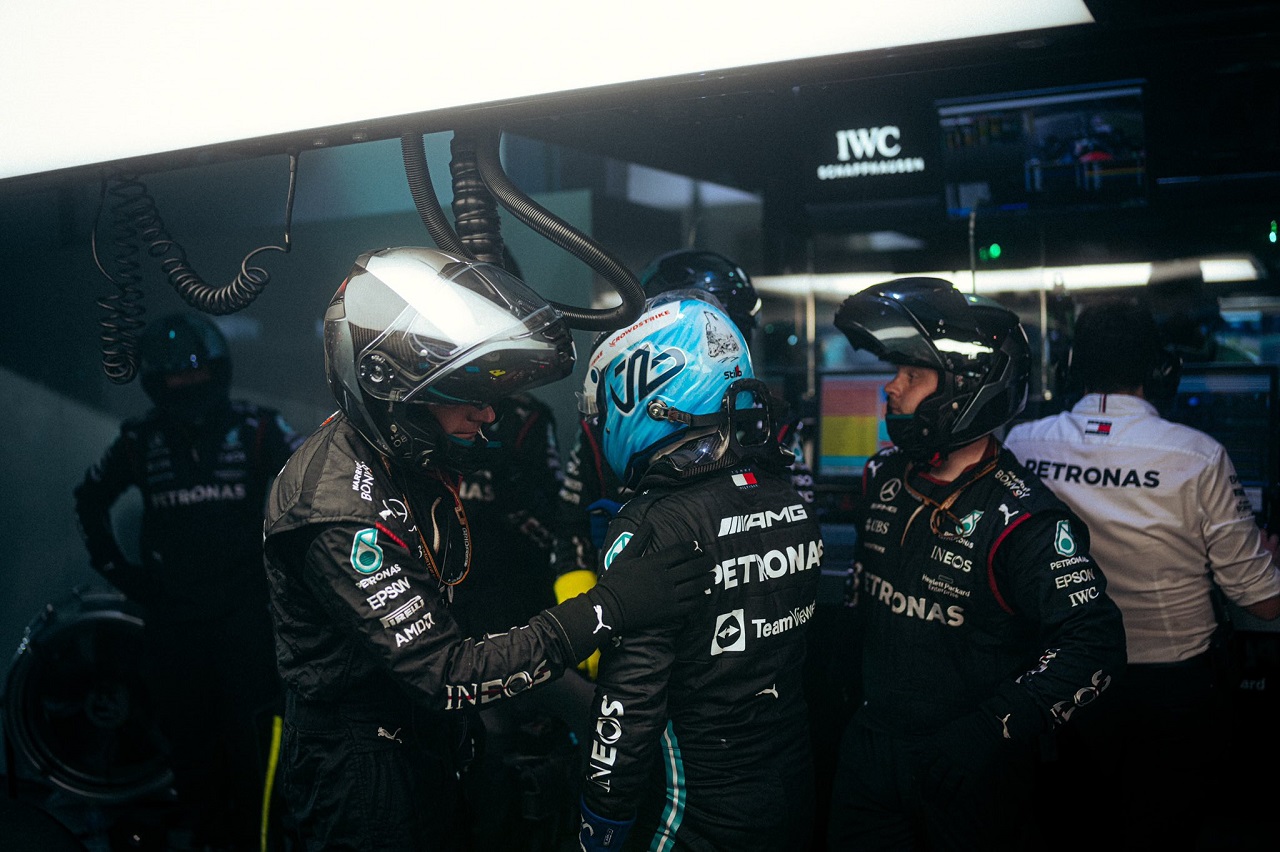 2021年F1第20戦カタールGP　バルテリ・ボッタス（メルセデス）がリタイア