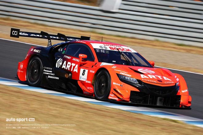 STANLEY山本とは5ポイント差のランキング　3番手につけるARTA NSX-GT（野尻智紀／福住仁嶺）