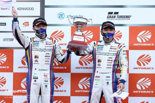 シーズン2度目の2位表彰台を獲得したWedsSport ADVAN GR Supra（国本雄資／宮田莉朋）