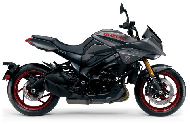2022年モデルのスズキKATANA（ソリッドアイアングレー）