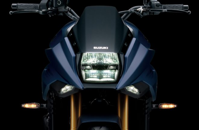 2022年モデルのスズキKATANA（メタリックマットステラブルー）