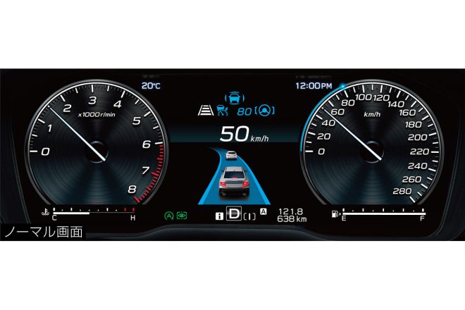 12.3インチフル液晶メーター(ノーマル画面)