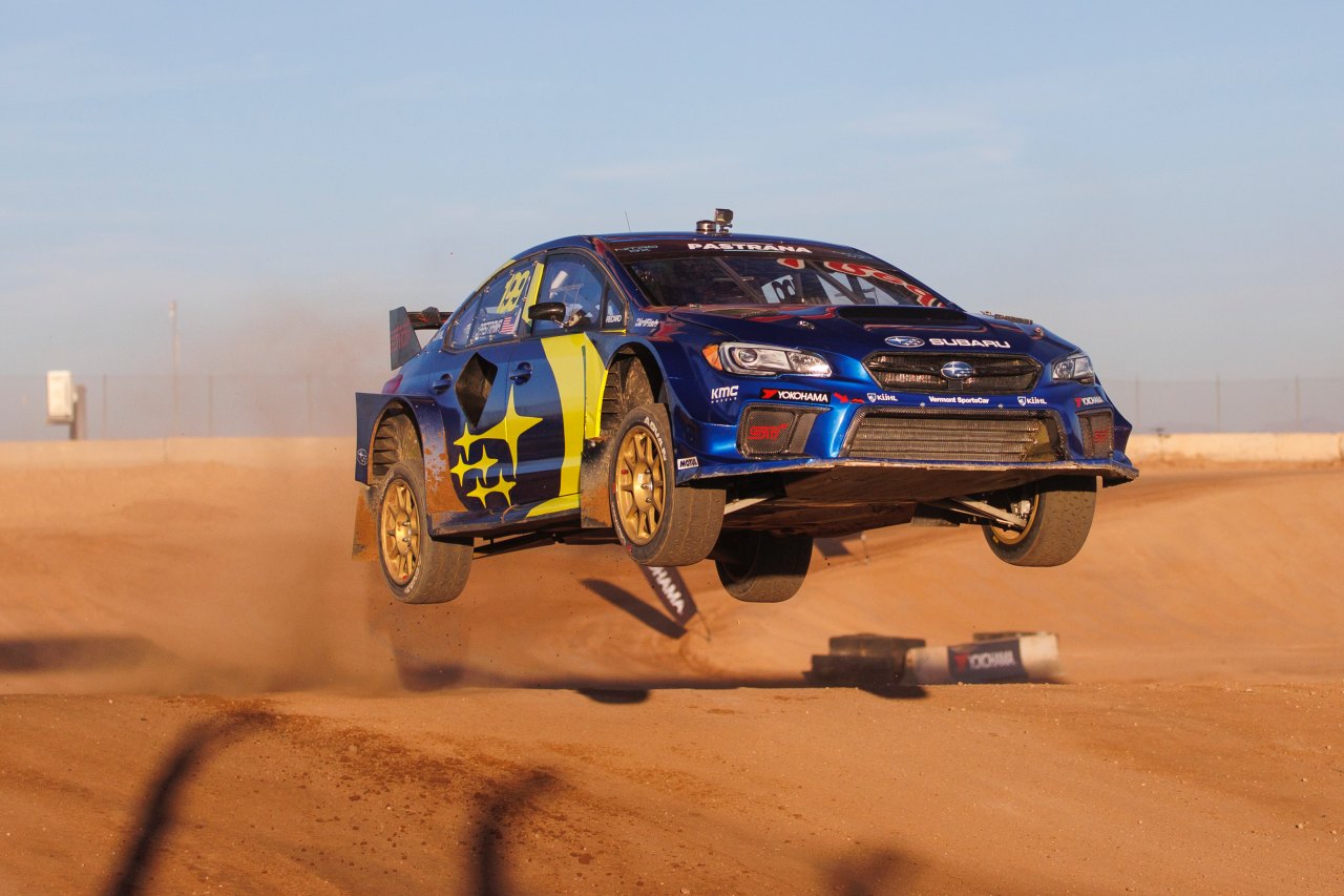 第3戦でシリーズ初勝利を飾っていたトラビス・パストラーナ（#199／スバルWRX STIスーパーカー／Subaru Motorsports USA）が連勝