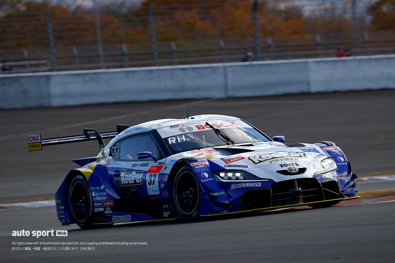 2021スーパーGT第8戦富士　予選3番手のKeePer TOM’S GR Supra（平川亮／サッシャ・フェネストラズ）