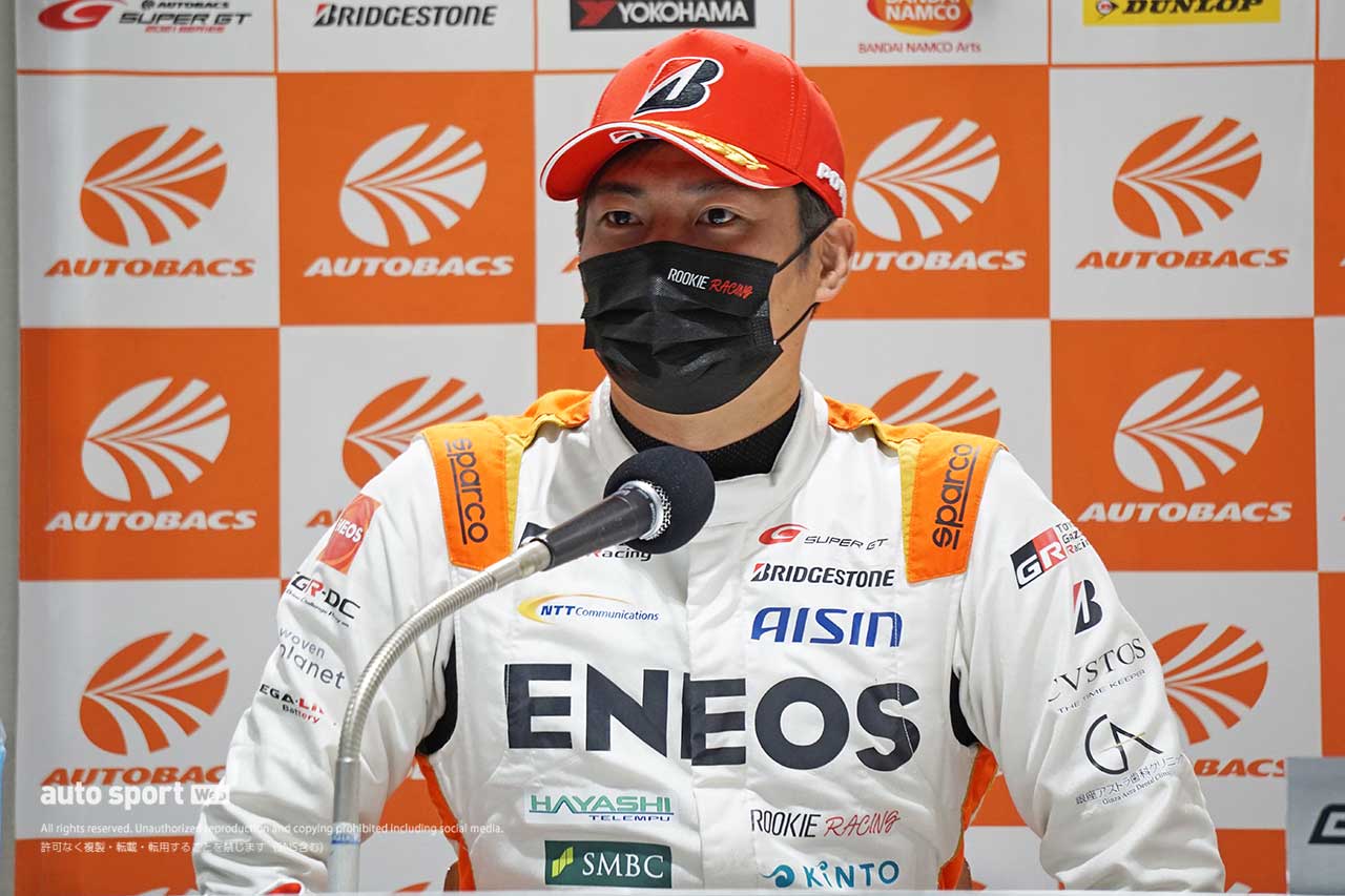 2021スーパーGT第8戦富士　大嶋和也（ENEOS X PRIME GR Supra）