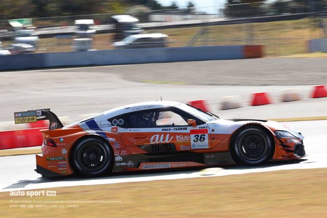 2021スーパーGT第8戦富士　au TOM’S GR Supra（関口雄飛／坪井翔）