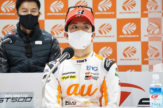 2021スーパーGT第8戦富士　坪井翔（au TOM’S GR Supra）