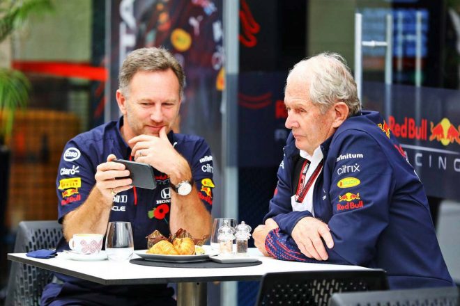 F1第19戦ブラジルGP　クリスチャン・ホーナー、ヘルムート・マルコ