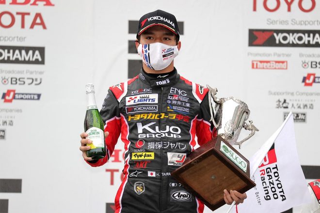 2021年はスーパーフォーミュラ・ライツでランキング5位となった平良響（Kuo カローラ中京 TOM'S 320）