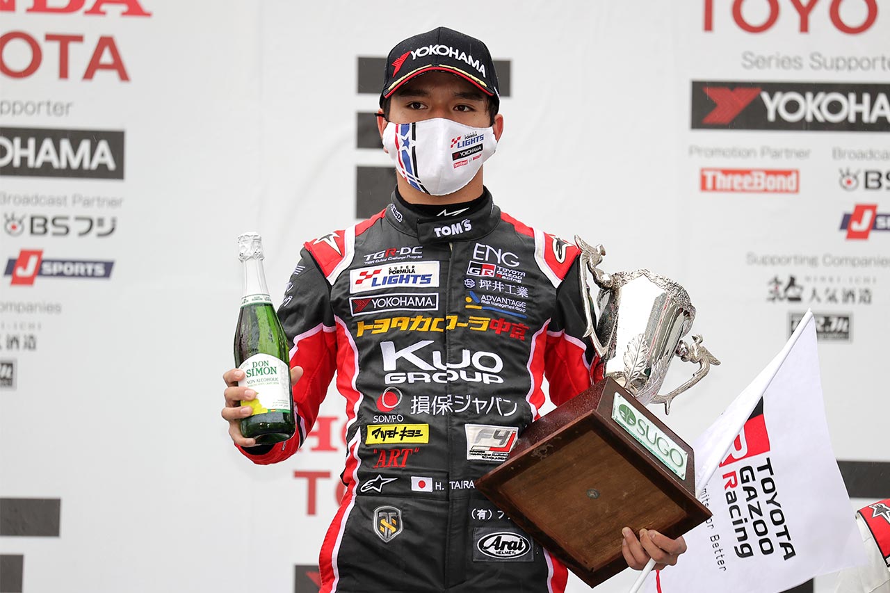 2021年はスーパーフォーミュラ・ライツでランキング5位となった平良響（Kuo カローラ中京 TOM'S 320）