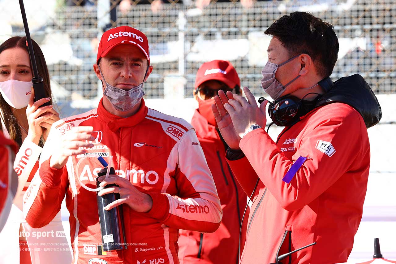 2021スーパーGT第8戦富士　ベルトラン・バゲット／金石勝智監督（Astemo NSX-GT）