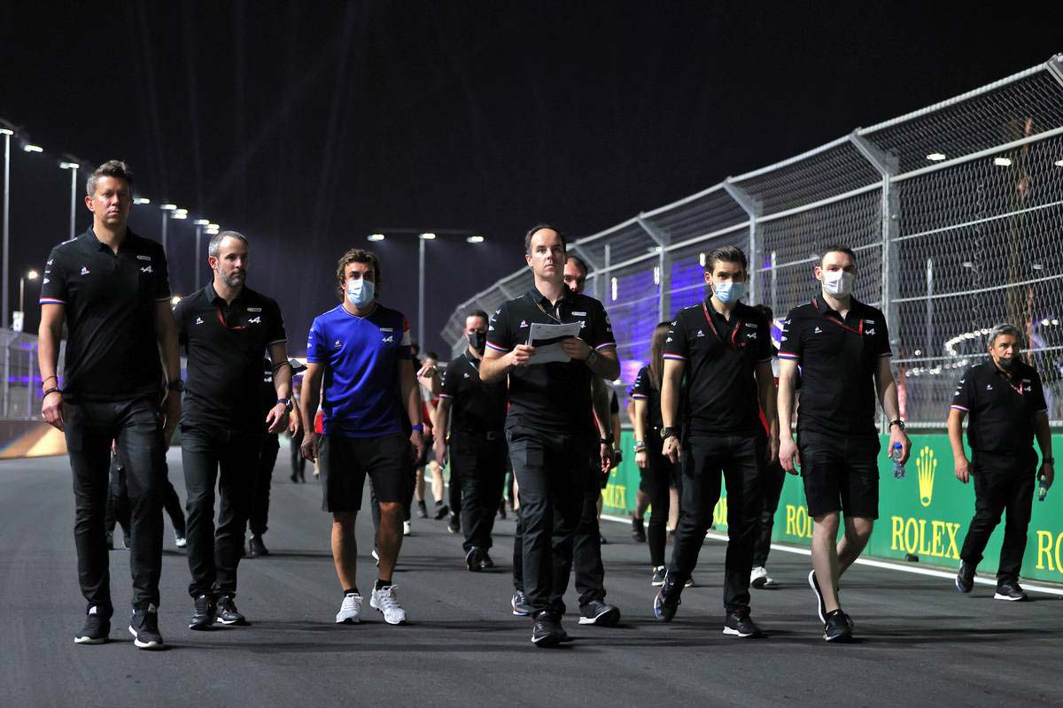 2021年F1第21戦サウジアラビアGP　フェルナンド・アロンソ（アルピーヌ）