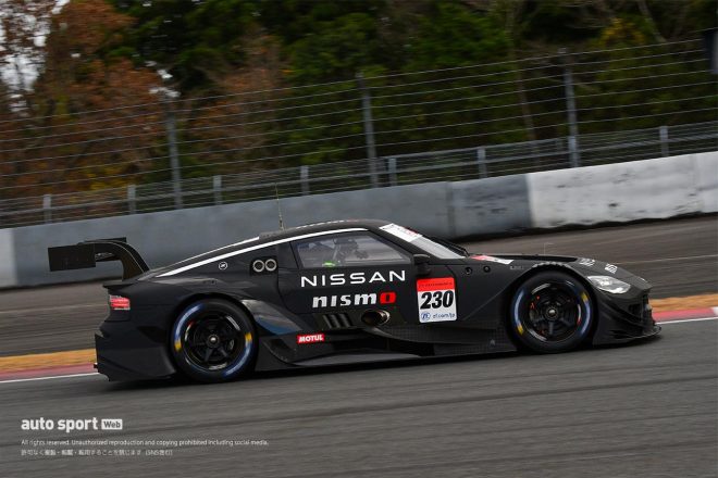12月5日、富士スピードウェイで走行したニッサンZ GT500