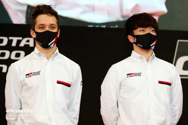 TGR TEAM KeePer TOM’Sに移籍しサッシャ・フェネストラズ（左）とコンビを組む宮田莉朋（右）