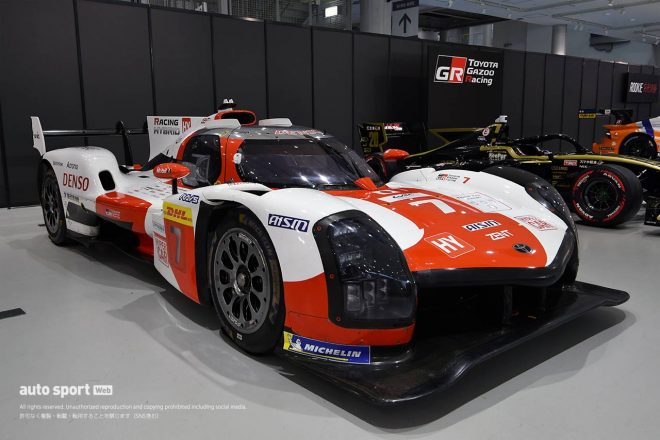 12月6日の体制発表会で展示されたトヨタGR010ハイブリッド。このあと、すぐにTGR-Eに送り返される予定だという