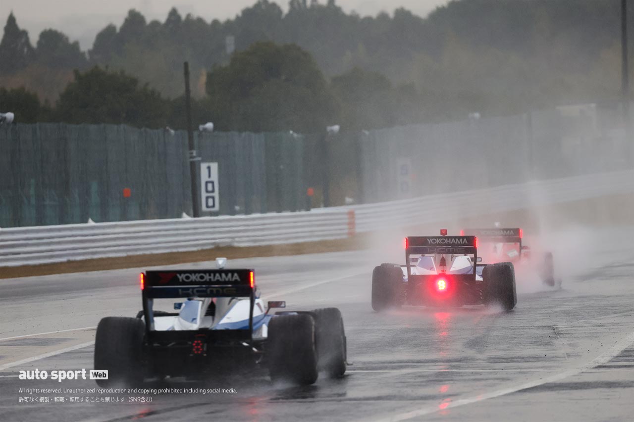 全日本スーパーフォーミュラ選手権　鈴鹿合同テストセッション1の様子