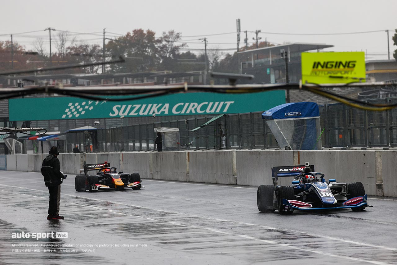全日本スーパーフォーミュラ選手権　鈴鹿合同テストセッション1の様子