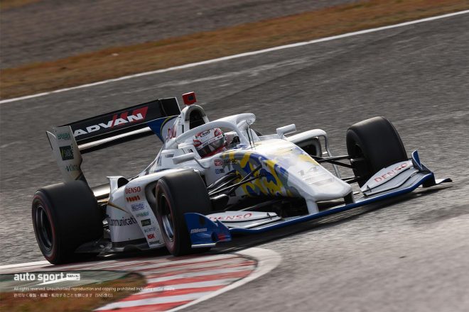 12月8日のスーパーフォーミュラ鈴鹿合同テストセッション3で走る中嶋一貴