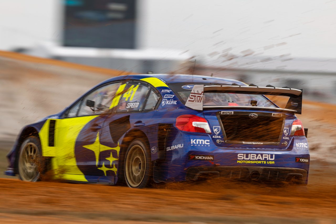 3位表彰台でランキング同点首位まで追い上げた、第2戦勝者のスコット・スピード（#41／スバルWRX STIスーパーカー）