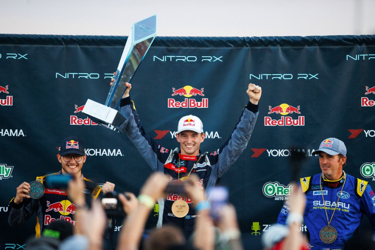 「彼は最多勝かつ、このシリーズをまとめあげた人物。誰にとっても幸福な結末だ」と、勝者ティミー・ハンセン（#21／プジョー208WRXスーパーカー／Red Bull Hansen NRX Team）