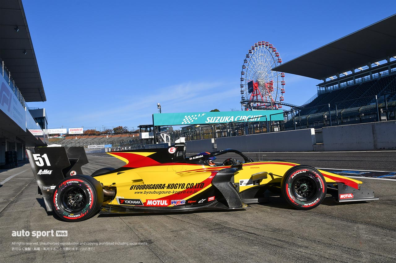 スーパーフォーミュラ鈴鹿ルーキードライバーテストに参加した今田信宏（ B-MAX RACING TEAM）