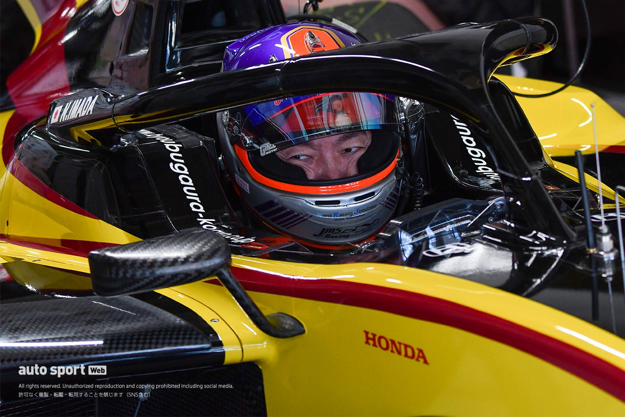 スーパーフォーミュラ鈴鹿ルーキードライバーテストに参加した今田信宏（ B-MAX RACING TEAM）