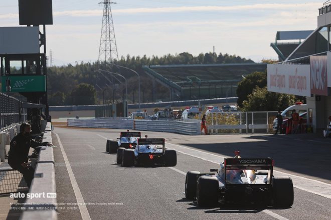 スーパーフォーミュラ鈴鹿ルーキードライバーテストの様子