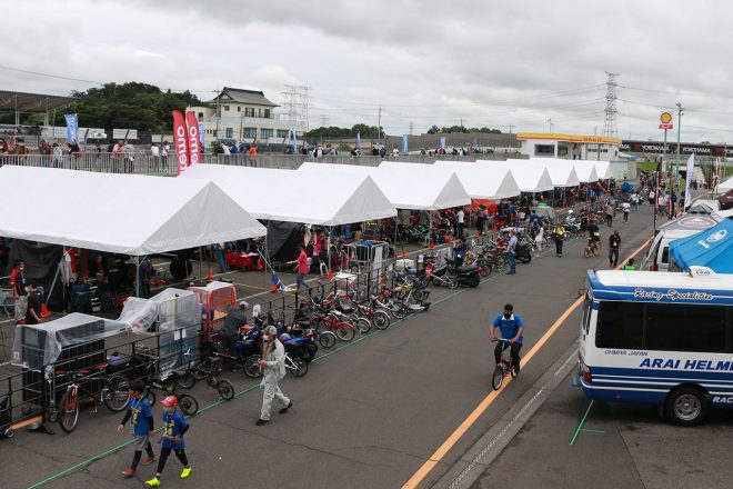 2021年全日本ロード第4戦筑波 パドックの様子