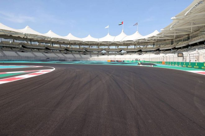 2021年F1第22戦アブダビGP　改修されたヤス・マリーナ・サーキットのターン5