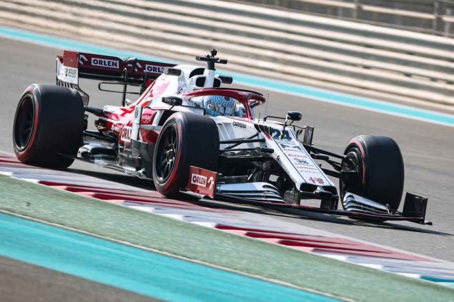 2021年F1アブダビテスト　周冠宇（アルファロメオ）