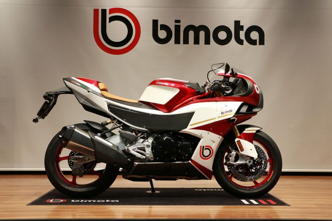 国内初お披露目されたビモータKB4（試作車）