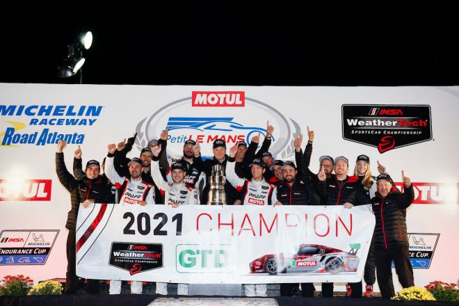 2021年のIMSA GTDクラスチャンピオンとなったパフ・モータースポーツ