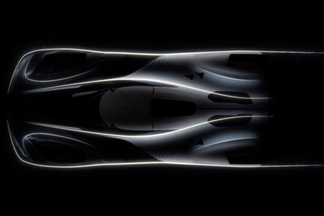 ポルシェLMDhのルーフビュー