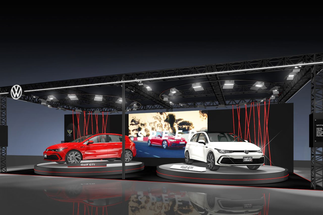 東京オートサロン2022でのフォルクスワーゲンブースのイメージ