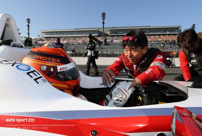 2018年FIA-F4時代の角田裕毅と阿部正和監督