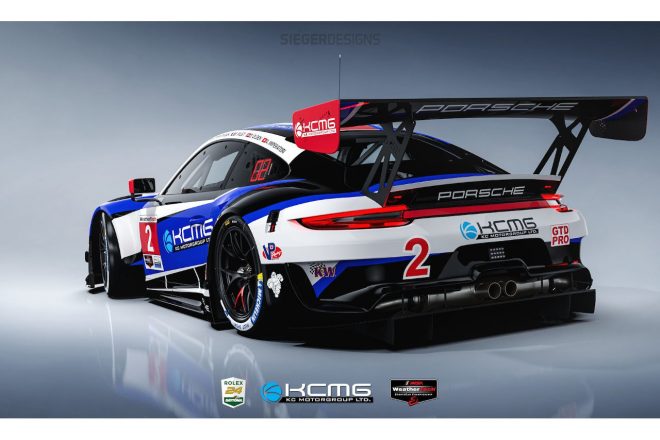 KCMGの2号車ポルシェ911 GT3 Rはローレンス・ファントール、パトリック・ピレ、デニス・オルセン、アレキサンドレ・インペラトーリによってドライブされる