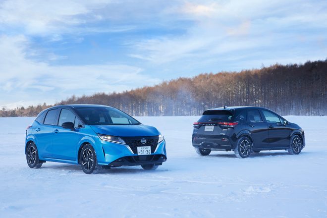 ニッサン・ノートはFFと4WDを揃える。