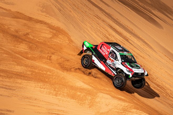 総合2番手に浮上したヤジード・アル・ラジ（ハイラックス・オーバードライブ）　ダカールラリー2022