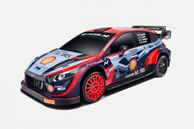 ヒュンダイi20 Nラリー1（フロント＆サイド）　2022年WRC新車発表