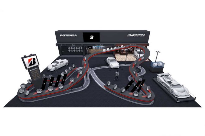 ブリヂストンの『東京オートサロン2022』ブースイメージ（場所：西ホール3）