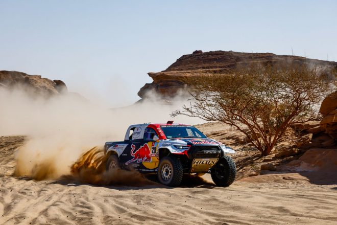 総合首位ナッサー・アル-アティヤ（GRダカールハイラックスT1＋）　ダカールラリー2022